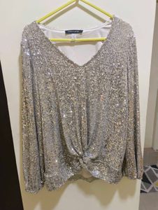 Sequin Long Sleeve Top