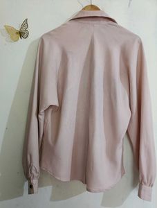Blush Button-Down Top