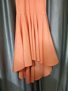High Low Peach Dress ✨