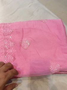 Pink saree
