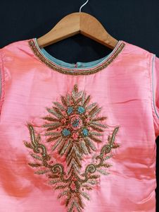 Women&#39;s Pink &amp; Gray Lehenga Choli