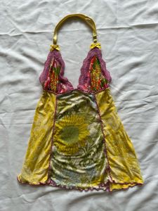 Miss Sixty Floral Patchwork Top