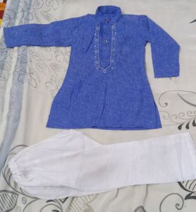 Boy&#39;s Blue Ethnic kurta pant set for 1-2 year old