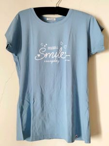 Women Sky Blue Trending T-shirt