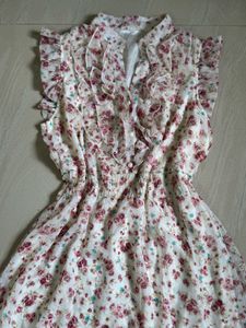 Floral Ruffle Mini Dress