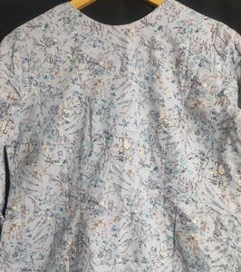 Light Lavender Printed Kurti (Women)