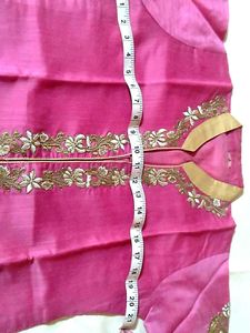 Pink Embellished Kurti