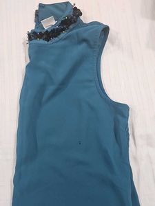 Teal Embellished Top