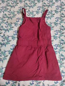 Cute Girls Red Jumper Dress Set