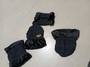 Winter Knit Hat and Scarf Set