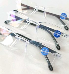 Blue Cut Rimless Reading Glasses For Men And Women