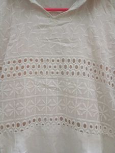 Elegant White Ethnic Dress