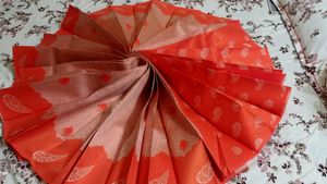 Orange Paisley Dupatta