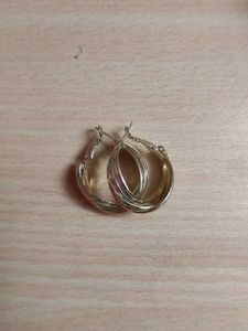 Yellow Chimes Golden Hoop Earrings