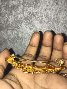 peacock hair clip