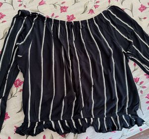 Striped Off-Shoulder Top