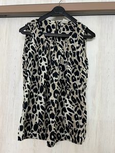 Animal Print Sleeveless Top