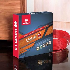 Havells LifeLine+ S3 | 2.5 sq.mm Copper Wire 90m