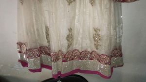 Women&#39;s Rose And cream Lengha choli