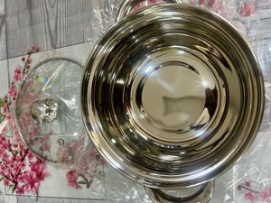 New Stainless Steel Pot With glass Lid-16cm/1500ml