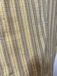 Yellow Straight Thread Strips Kurtha