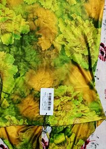 Green Floral Mini Dress