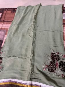Floral Embroidered Saree