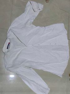 women's White Long Sleeve Shirt