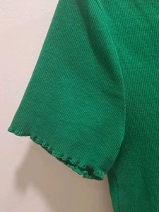 Green Crop Top - French Brand