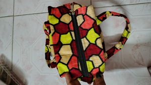 Colorful Geometric Patterned Handbag