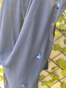 Elegant Navy Blue Abaya