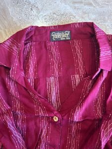LONG INDOWESTERN TOP
