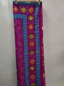 Jaipuri Saree Self Designed Mirror Work