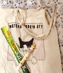 Used Bag ..And A New Incense Stick With Free Pen