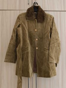 Vintage Faux Fur Collar Coat