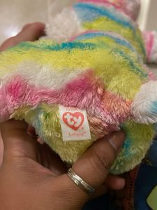 Rainbow Beanie Boo Bunny