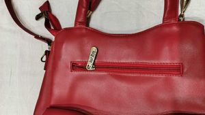 Hot Spa Red Quilted Satchel