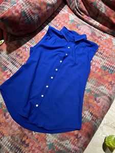 (London) Van Heusen Blue Formal Top