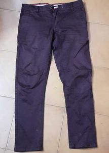 Maroon Casual Pants For Men