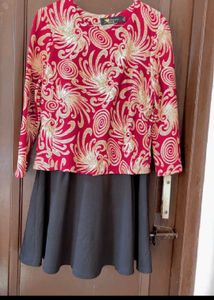 Red &amp; Black Dress