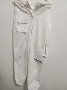 White Cargo Pants