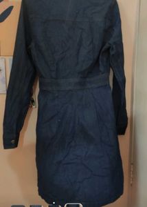 Denim Button-Down Dress
