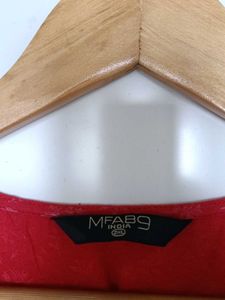 Red Embroidered Kurta