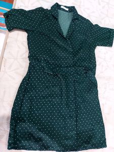 Bossini Women Green Printed A- line Dress