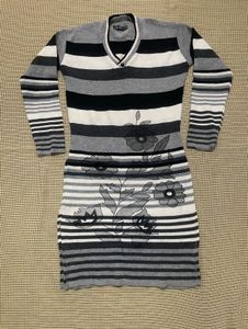 Woollen Striped Knit Kurta
