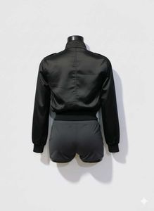 Stylish Black Crop Jacket Small