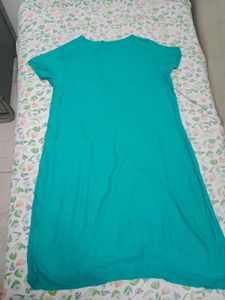 Embroidered Green Kurta