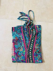 Colorful Paisley Print Dress