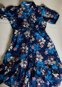 Floral Print Shirt Dress