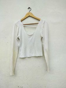 White Long Sleeve Top